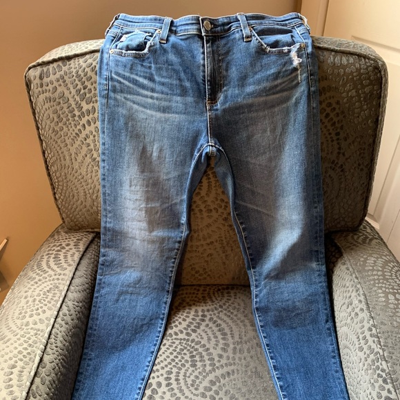 AG The Legging Raw Hem Ankle Skinny Jeans 12 Yrs - Picture 3 of 16
